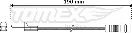 TOMEX brakes TX 30-09 - Indikators, Bremžu uzliku nodilums ps1.lv