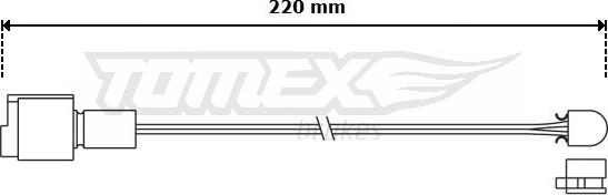 TOMEX brakes TX 30-03 - Indikators, Bremžu uzliku nodilums ps1.lv
