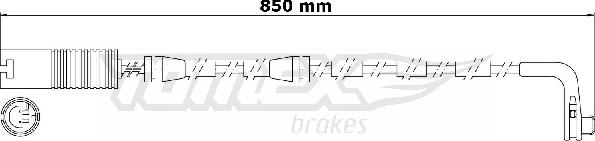 TOMEX brakes TX 30-80 - Indikators, Bremžu uzliku nodilums ps1.lv