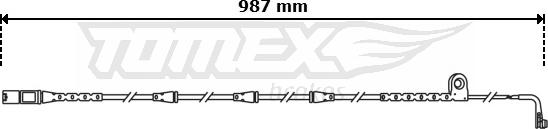 TOMEX brakes TX 30-81 - Indikators, Bremžu uzliku nodilums ps1.lv