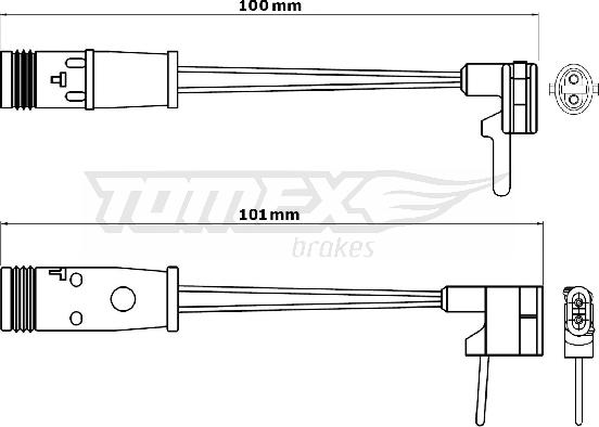 TOMEX brakes TX 30-82 - Indikators, Bremžu uzliku nodilums ps1.lv