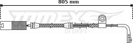 TOMEX brakes TX 30-34 - Indikators, Bremžu uzliku nodilums ps1.lv