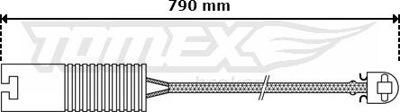 TOMEX brakes TX 30-30 - Indikators, Bremžu uzliku nodilums ps1.lv