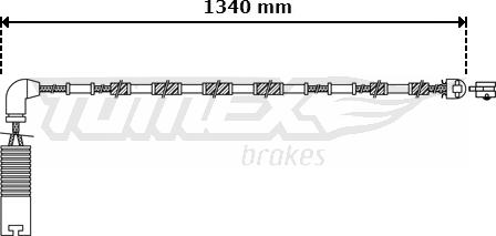 TOMEX brakes TX 30-38 - Indikators, Bremžu uzliku nodilums ps1.lv