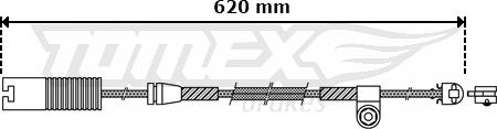 TOMEX brakes TX 30-32 - Indikators, Bremžu uzliku nodilums ps1.lv