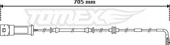 TOMEX brakes TX 30-79 - Indikators, Bremžu uzliku nodilums ps1.lv
