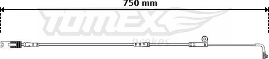 TOMEX brakes TX 30-74 - Indikators, Bremžu uzliku nodilums ps1.lv