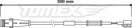 TOMEX brakes TX 30-70 - Indikators, Bremžu uzliku nodilums ps1.lv