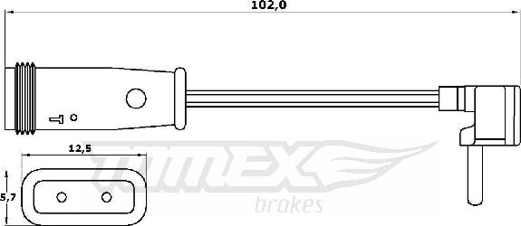 TOMEX brakes TX 30-78 - Indikators, Bremžu uzliku nodilums ps1.lv