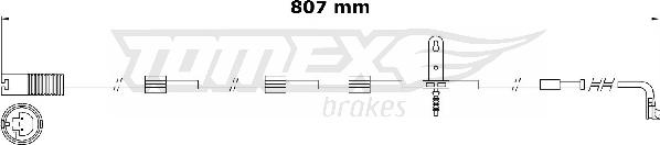 TOMEX brakes TX 31-00 - Indikators, Bremžu uzliku nodilums ps1.lv