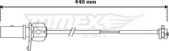 TOMEX brakes TX 31-12 - Indikators, Bremžu uzliku nodilums ps1.lv