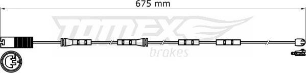 TOMEX brakes TX 31-36 - Indikators, Bremžu uzliku nodilums ps1.lv