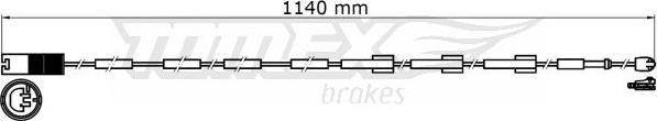 TOMEX brakes TX 31-38 - Indikators, Bremžu uzliku nodilums ps1.lv