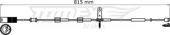 TOMEX brakes TX 31-37 - Indikators, Bremžu uzliku nodilums ps1.lv