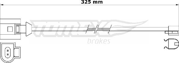 TOMEX brakes TX 31-26 - Indikators, Bremžu uzliku nodilums ps1.lv