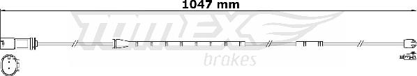TOMEX brakes TX 31-21 - Indikators, Bremžu uzliku nodilums ps1.lv