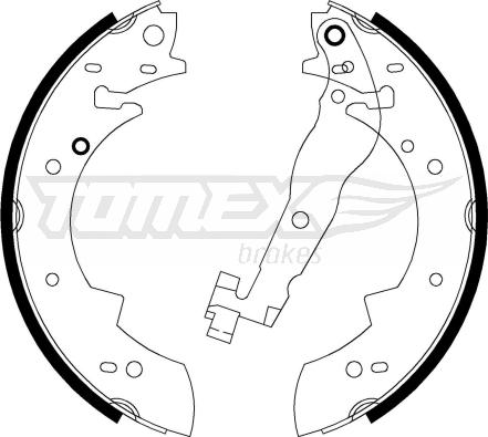 TOMEX brakes TX 20-62 - Bremžu loku komplekts ps1.lv