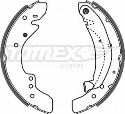 TOMEX brakes TX 20-29 - Bremžu loku komplekts ps1.lv