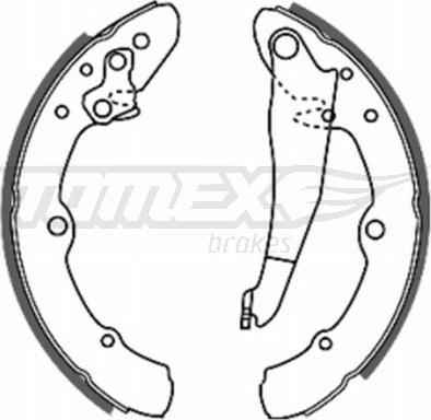 TOMEX brakes TX 20-25 - Bremžu loku komplekts ps1.lv