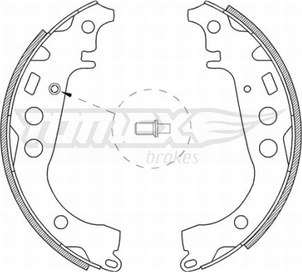 TOMEX brakes TX 21-09 - Bremžu loku komplekts ps1.lv