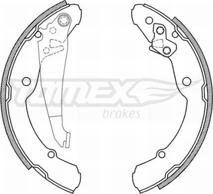 TOMEX brakes TX 21-04 - Bremžu loku komplekts ps1.lv