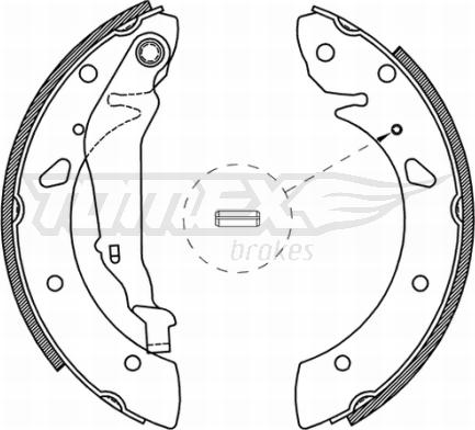 TOMEX brakes TX 21-05 - Bremžu loku komplekts ps1.lv