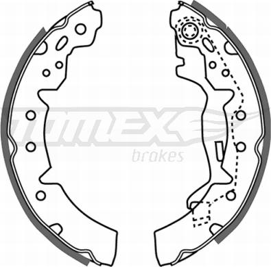 TOMEX brakes TX 21-06 - Bremžu loku komplekts ps1.lv