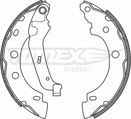 TOMEX brakes TX 21-00 - Bremžu loku komplekts ps1.lv