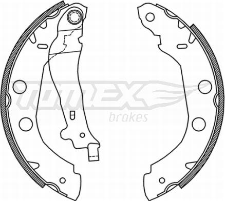 TOMEX brakes TX 21-01 - Bremžu loku komplekts ps1.lv