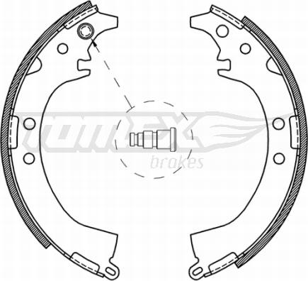 TOMEX brakes TX 21-07 - Bremžu loku komplekts ps1.lv