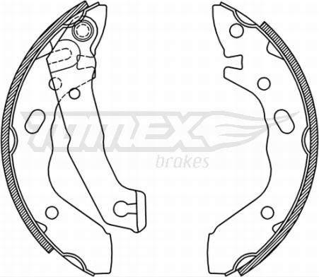 TOMEX brakes TX 21-37 - Bremžu loku komplekts ps1.lv