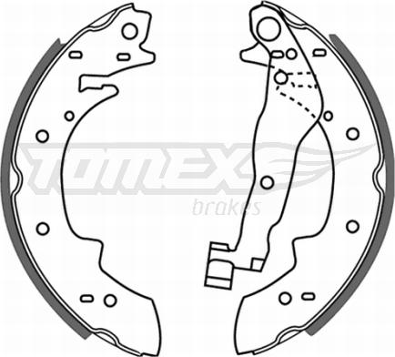 TOMEX brakes TX 21-22 - Bremžu loku komplekts ps1.lv