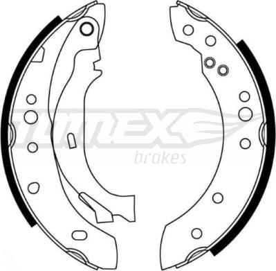 TOMEX brakes TX 21-27 - Bremžu loku komplekts ps1.lv