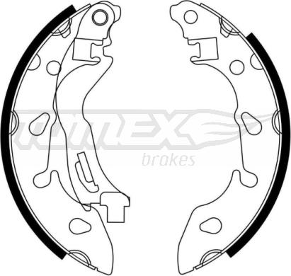 TOMEX brakes TX 23-04 - Bremžu loku komplekts ps1.lv