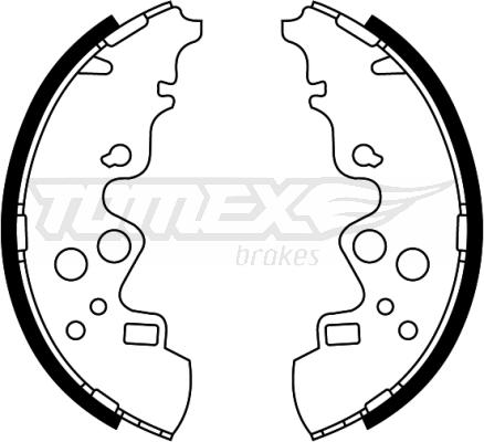 TOMEX brakes TX 23-00 - Bremžu loku komplekts ps1.lv