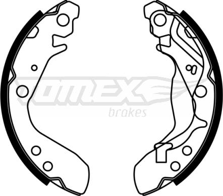 TOMEX brakes TX 23-01 - Bremžu loku komplekts ps1.lv