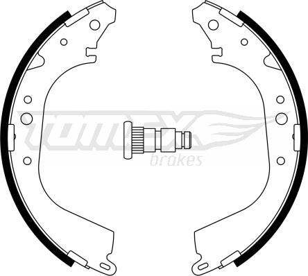 TOMEX brakes TX 23-35 - Bremžu loku komplekts ps1.lv