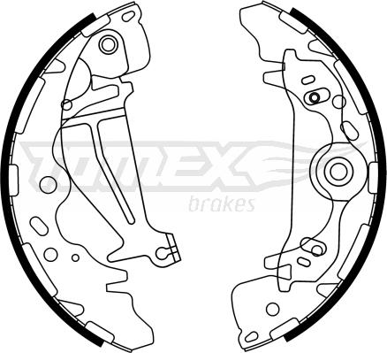 TOMEX brakes TX 23-26 - Bremžu loku komplekts ps1.lv