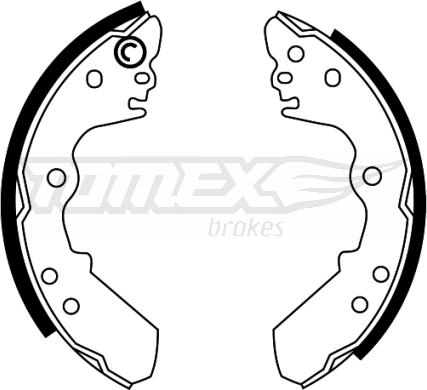 TOMEX brakes TX 22-47 - Bremžu loku komplekts ps1.lv