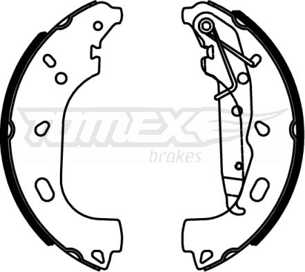 TOMEX brakes TX 22-57 - Bremžu loku komplekts ps1.lv