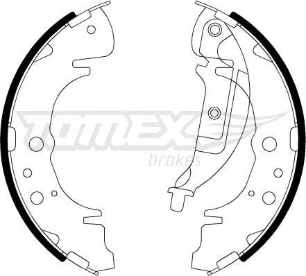 TOMEX brakes TX 22-06 - Bremžu loku komplekts ps1.lv