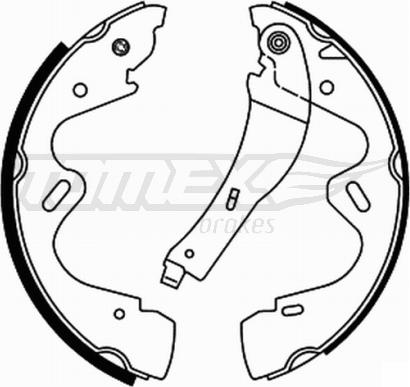 TOMEX brakes TX 22-01 - Bremžu loku komplekts ps1.lv