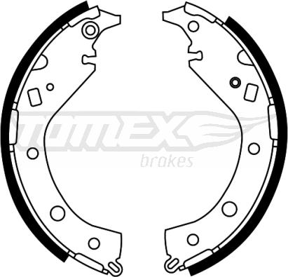 TOMEX brakes TX 22-07 - Bremžu loku komplekts ps1.lv