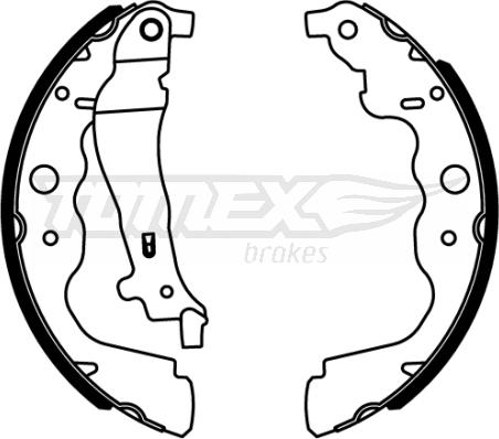 TOMEX brakes TX 22-18 - Bremžu loku komplekts ps1.lv