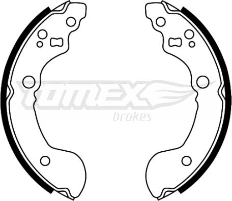 TOMEX brakes TX 22-31 - Bremžu loku komplekts ps1.lv