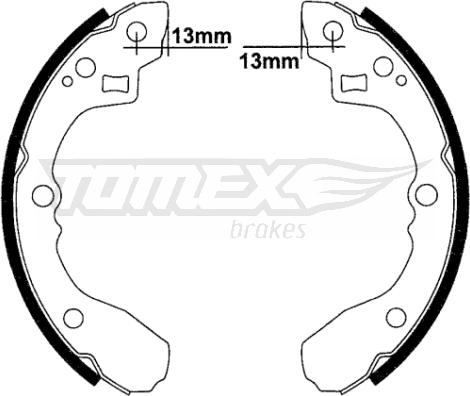 TOMEX brakes TX 22-33 - Bremžu loku komplekts ps1.lv