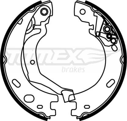 TOMEX brakes TX 22-22 - Bremžu loku komplekts ps1.lv