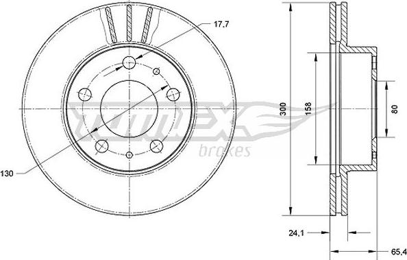 TOMEX brakes TX 70-60 - Bremžu diski ps1.lv