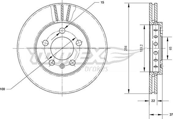 TOMEX brakes TX 70-03 - Bremžu diski ps1.lv