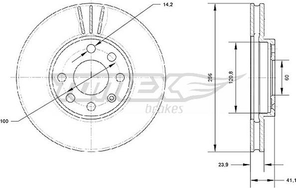 TOMEX brakes TX 70-17 - Bremžu diski ps1.lv